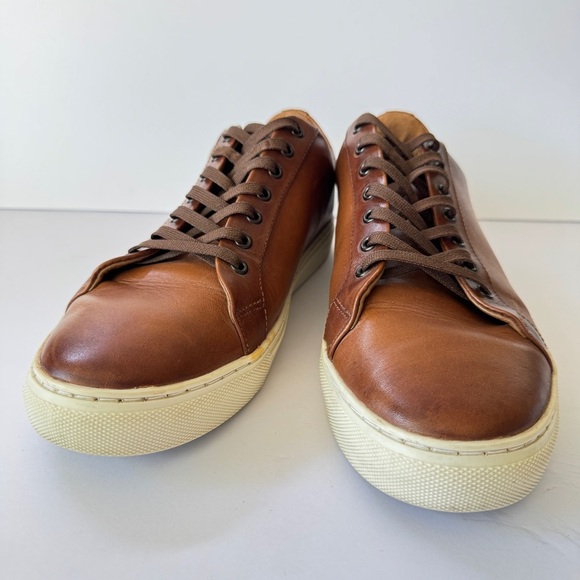 Thursday Boot Company Premier Men Low Top Sneakers Brown Leather 9.5 Wide Casual - Picture 3 of 11